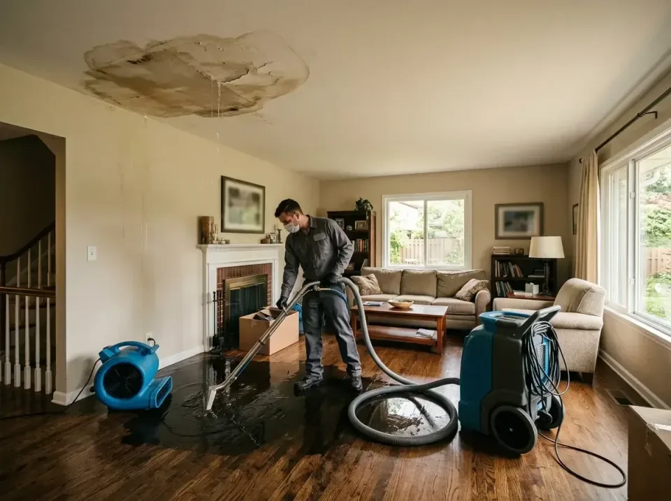 attic-pipe-burst-ceiling-drip-008 — frequently asked questions, Water Damage Restoration & Carpet Care in St. Helens, OR